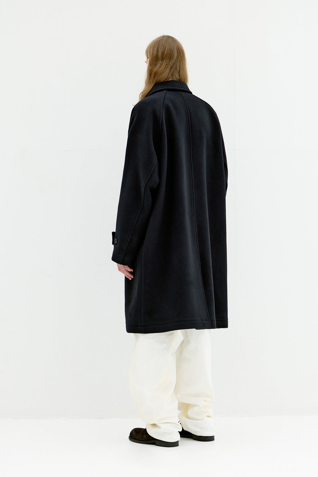 Coor - Belandi Cashmere Blend Balmacaan Coat (Black) product image 5 | TRAB K-Fashion Australia