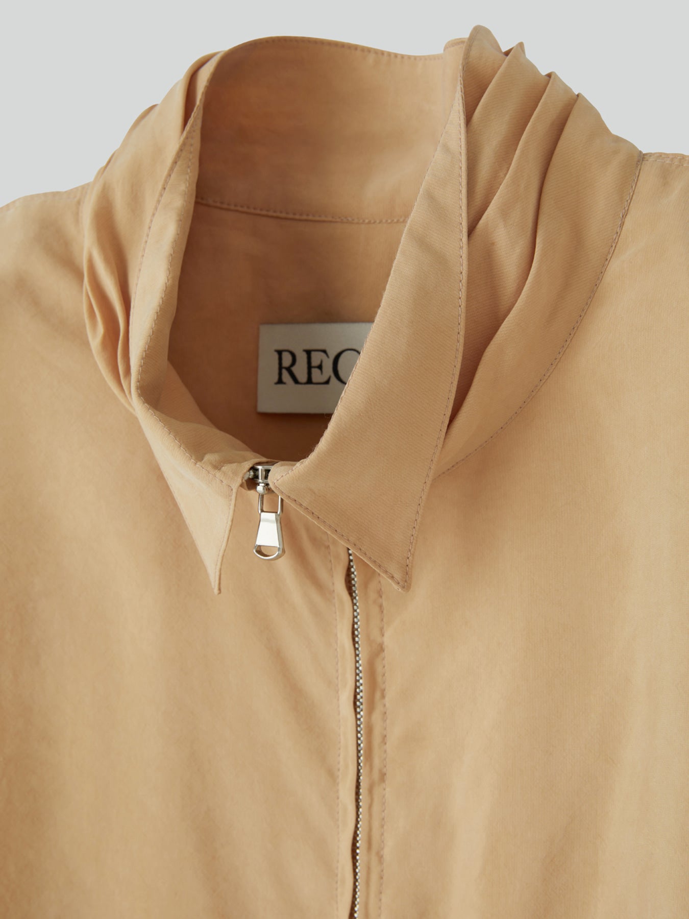 Recto - Collar Detail Fluid Zip Blouse (Yellow Beige) product image 9 | TRAB K-Fashion Australia