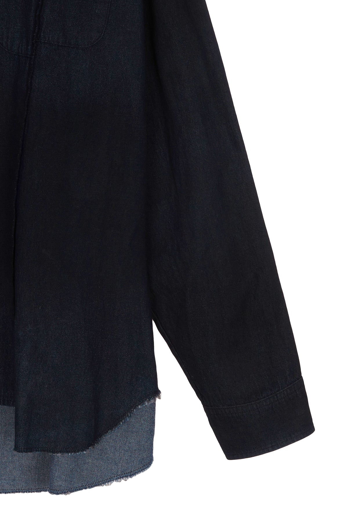 Matin Kim - Denim Cut Out Dying Shirt (Navy) product image 4 | TRAB K-Fashion Australia