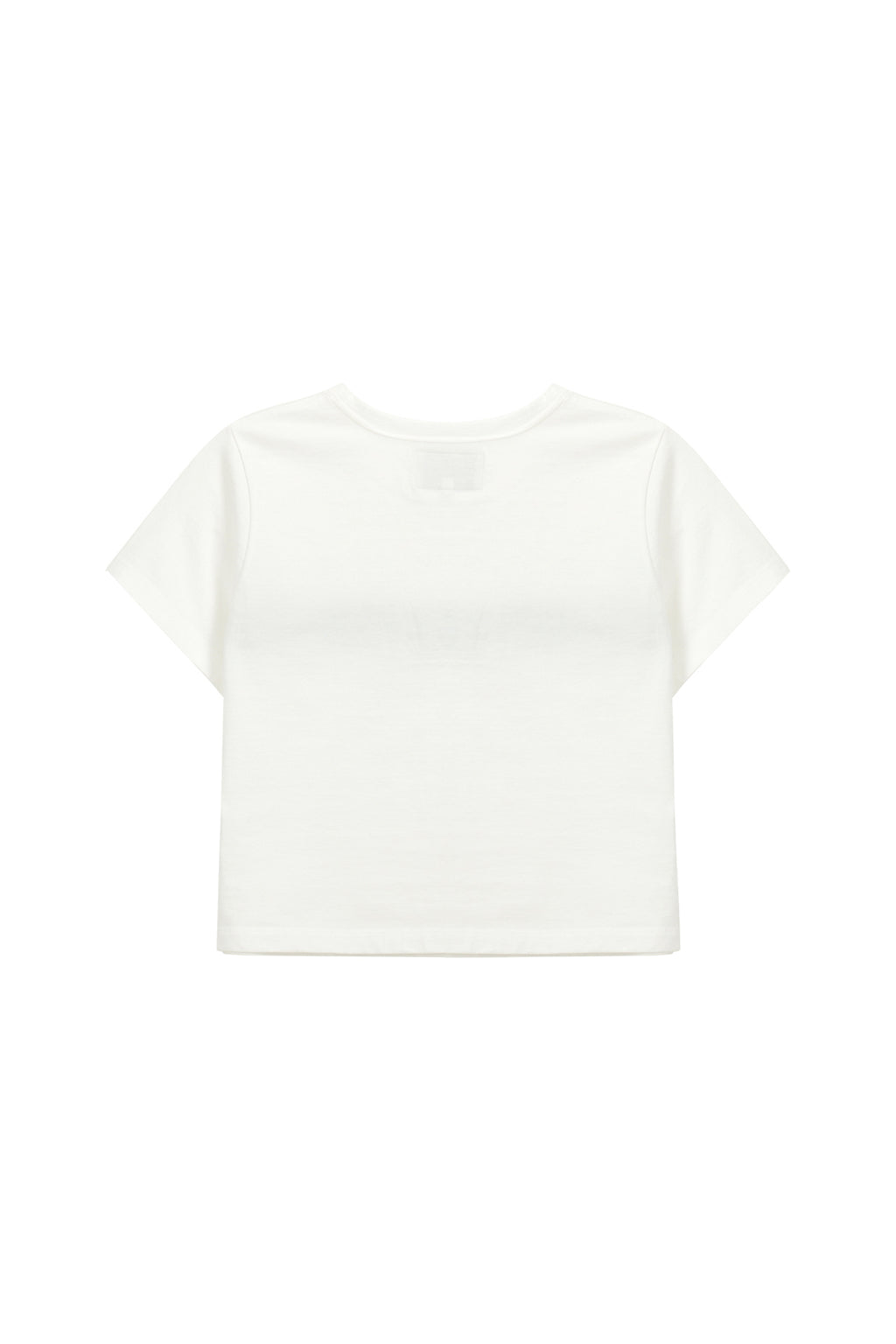 Matin Kim - Logo Cutted Crop Top (White) product image 5 | TRAB K-Fashion Australia