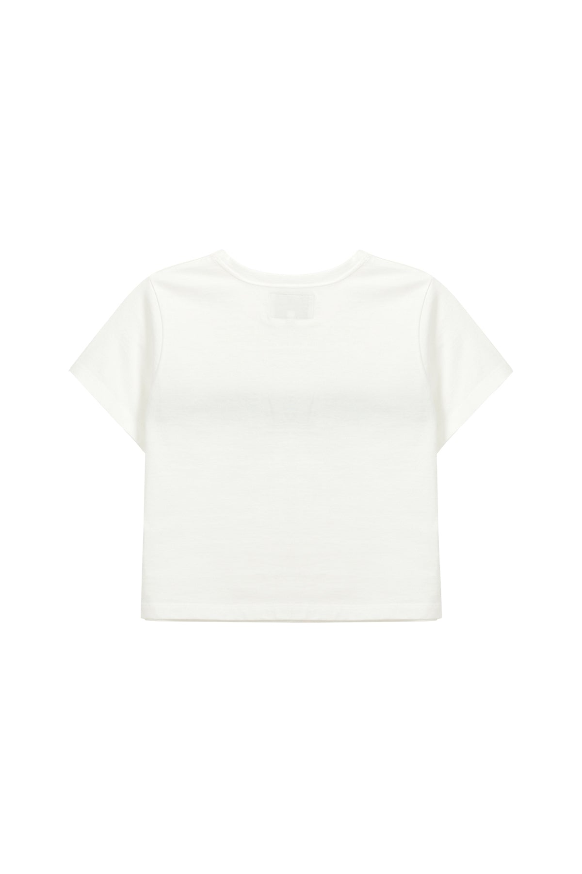 Matin Kim - Logo Cutted Crop Top (White) product image 5 | TRAB K-Fashion Australia