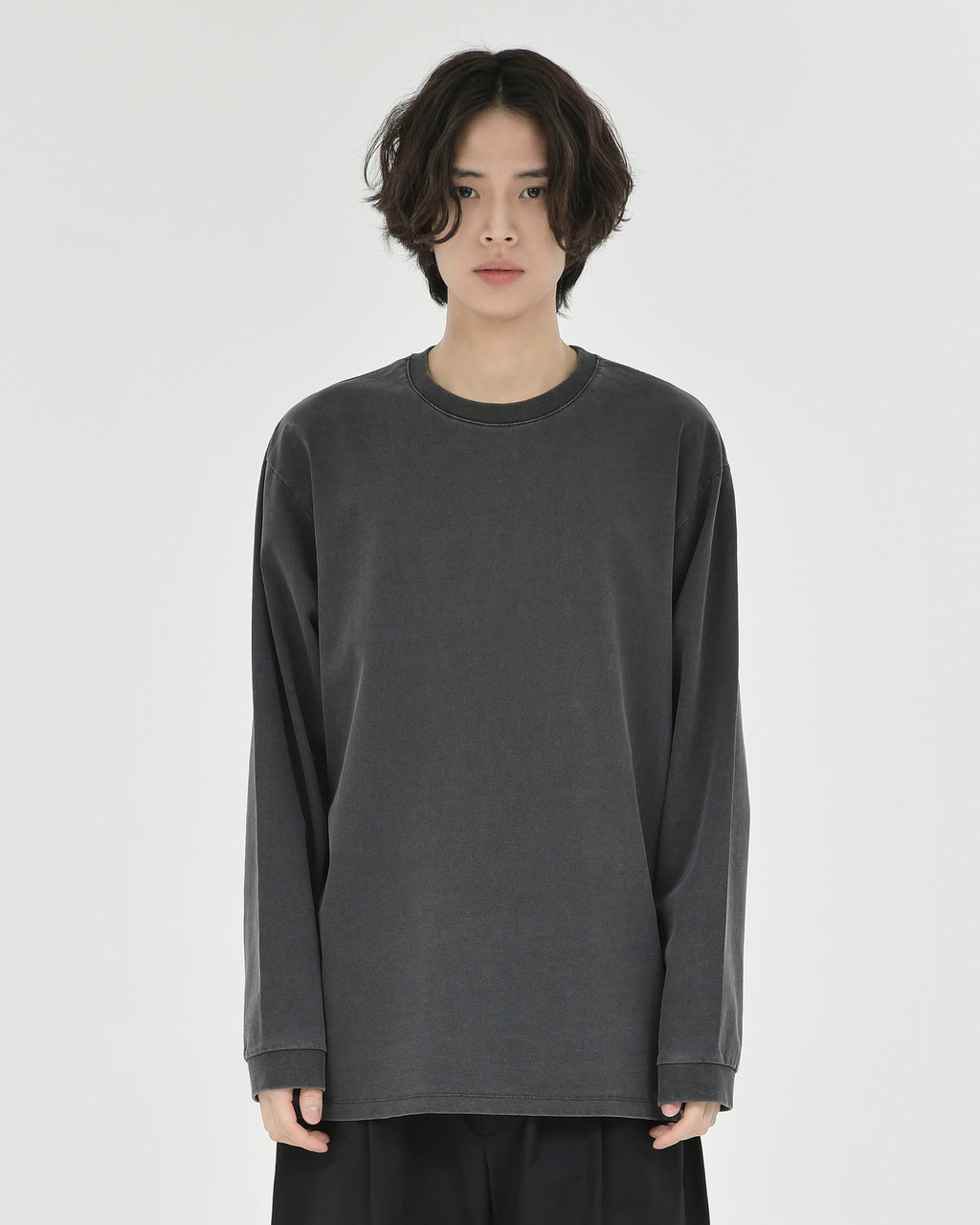 Brownyard - Washed Long Sleeve (Washed Black) product image 1 | TRAB K-Fashion Australia