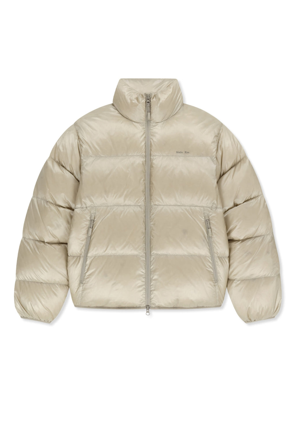 Matin Kim - Icon Logo Down Jumper (Light Beige) product image 1 | TRAB K-Fashion Australia