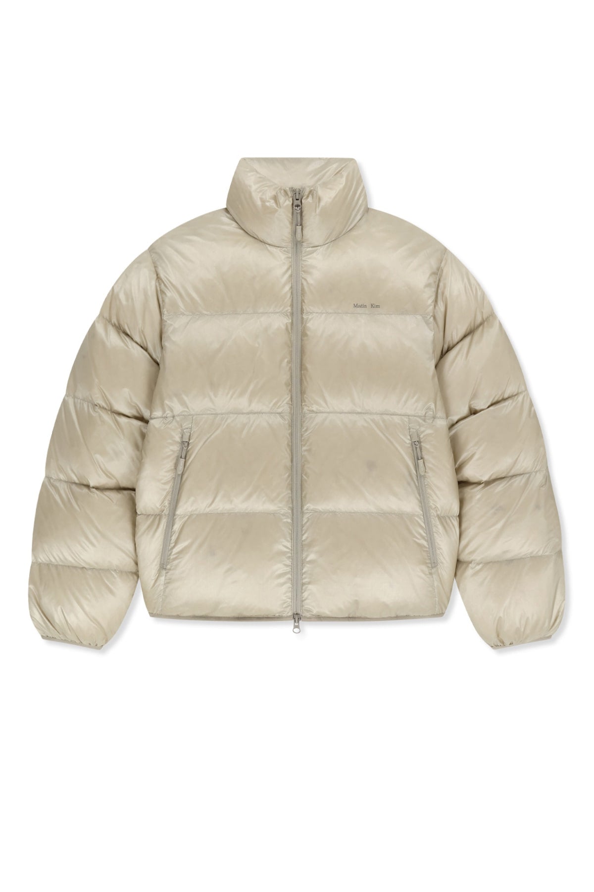 Matin Kim - Icon Logo Down Jumper (Light Beige) product image 1 | TRAB K-Fashion Australia