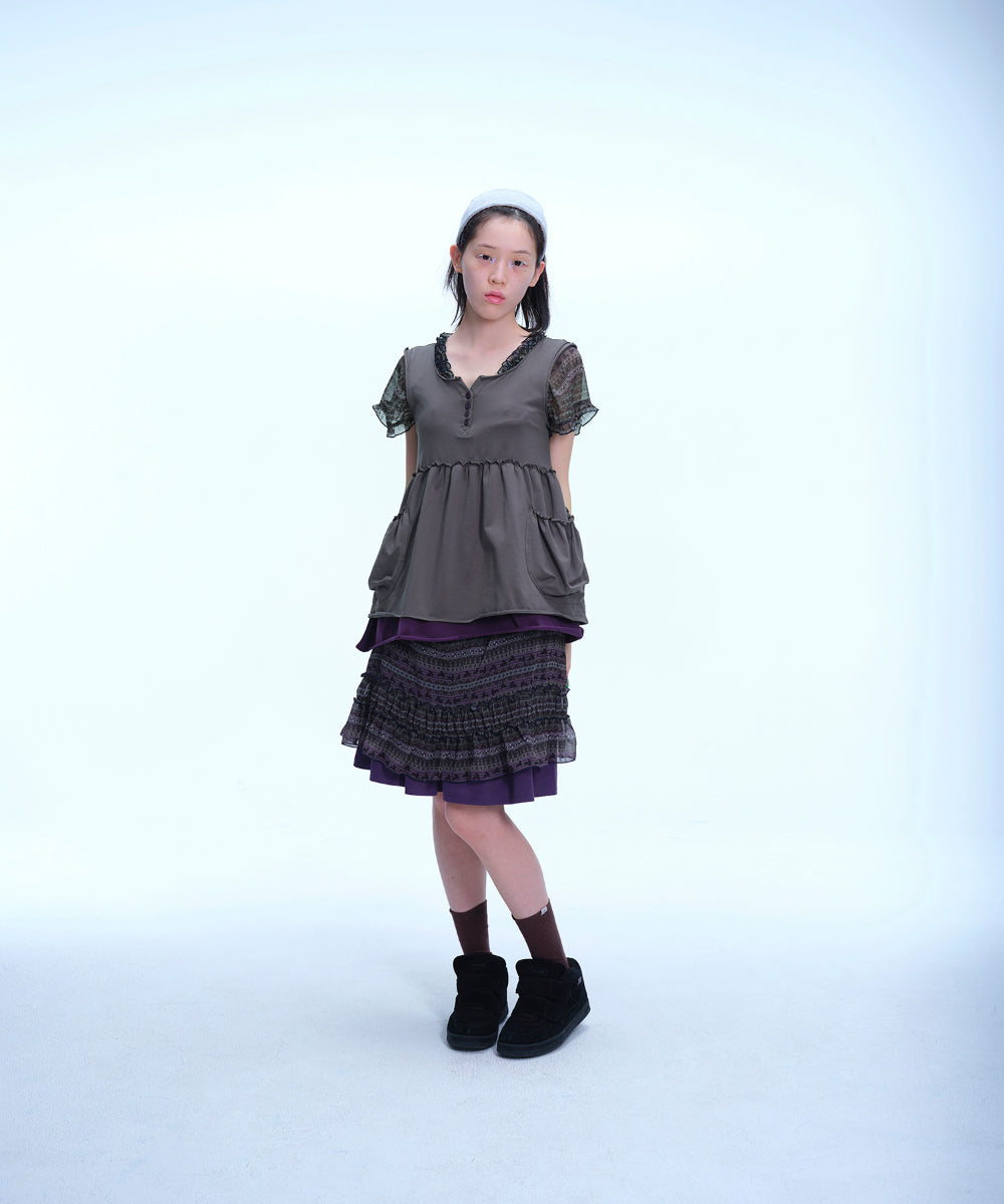 Coyseio - Shirring Pocket Sleeveless (Charcoal) product image 5 | TRAB K-Fashion Australia
