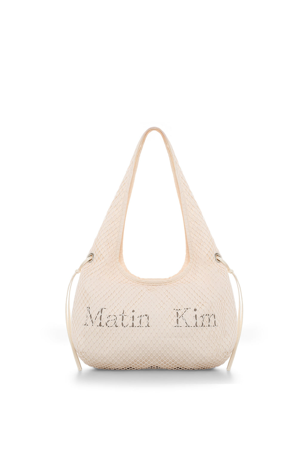 Matin Kim - Side Strap Mesh Mini Tote Bag (Ivory) product image 1 | TRAB K-Fashion Australia