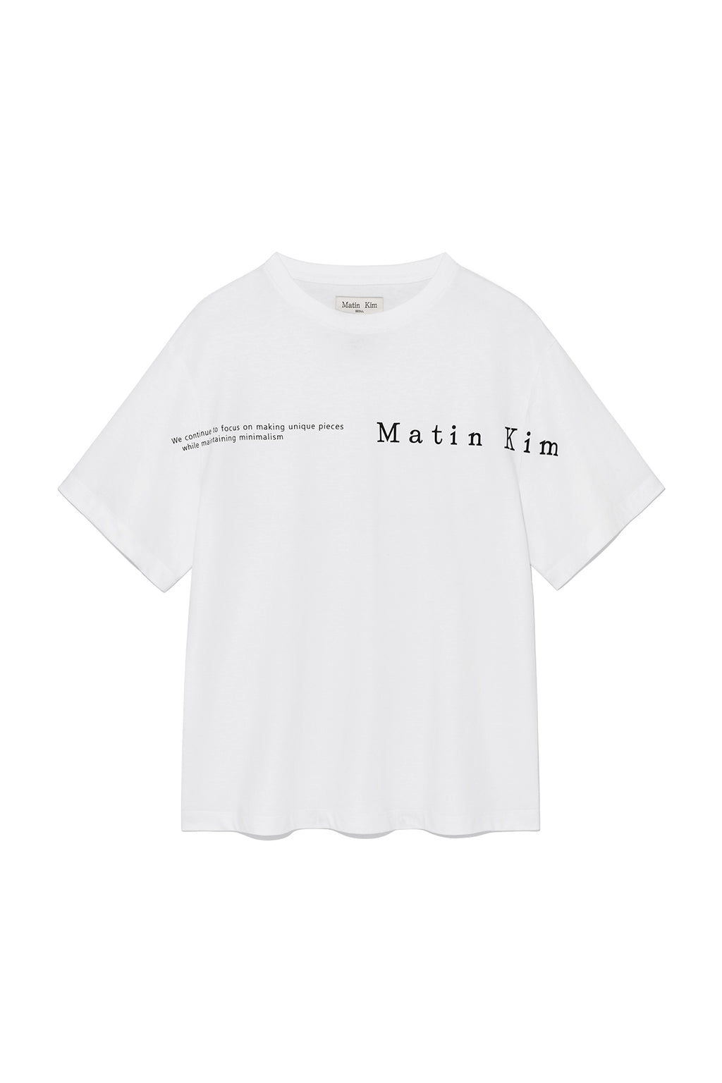 Matin Kim - Half Text Logo Top (Black) product image 13 | TRAB K-Fashion Australia