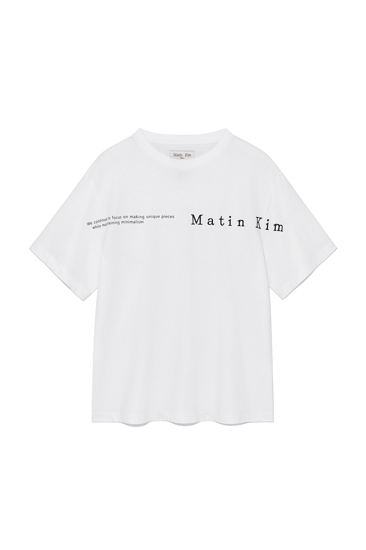 Matin Kim - Half Text Logo Top (Pink) product image 12 | TRAB K-Fashion Australia