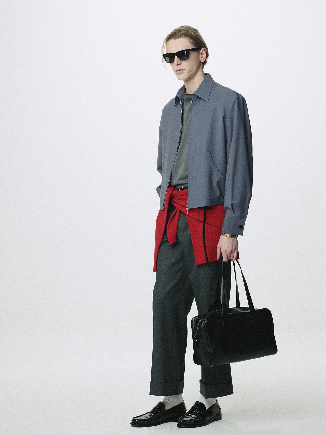 Tonywack - Tropical Wool Blouson Jacket (Slate Grey) product image 8 | TRAB K-Fashion Australia