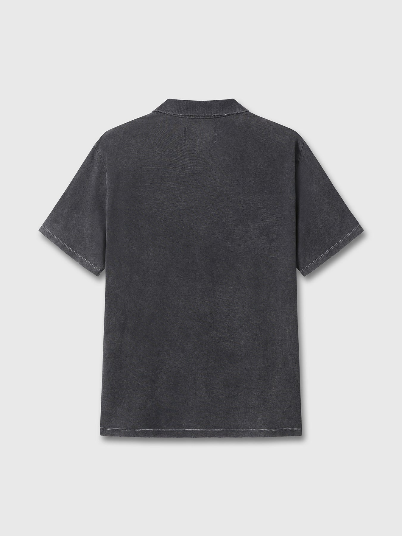 Tonywack - Garment Dyed Distressed Piqué Polo (Faded Black) product image 8 | TRAB K-Fashion Australia