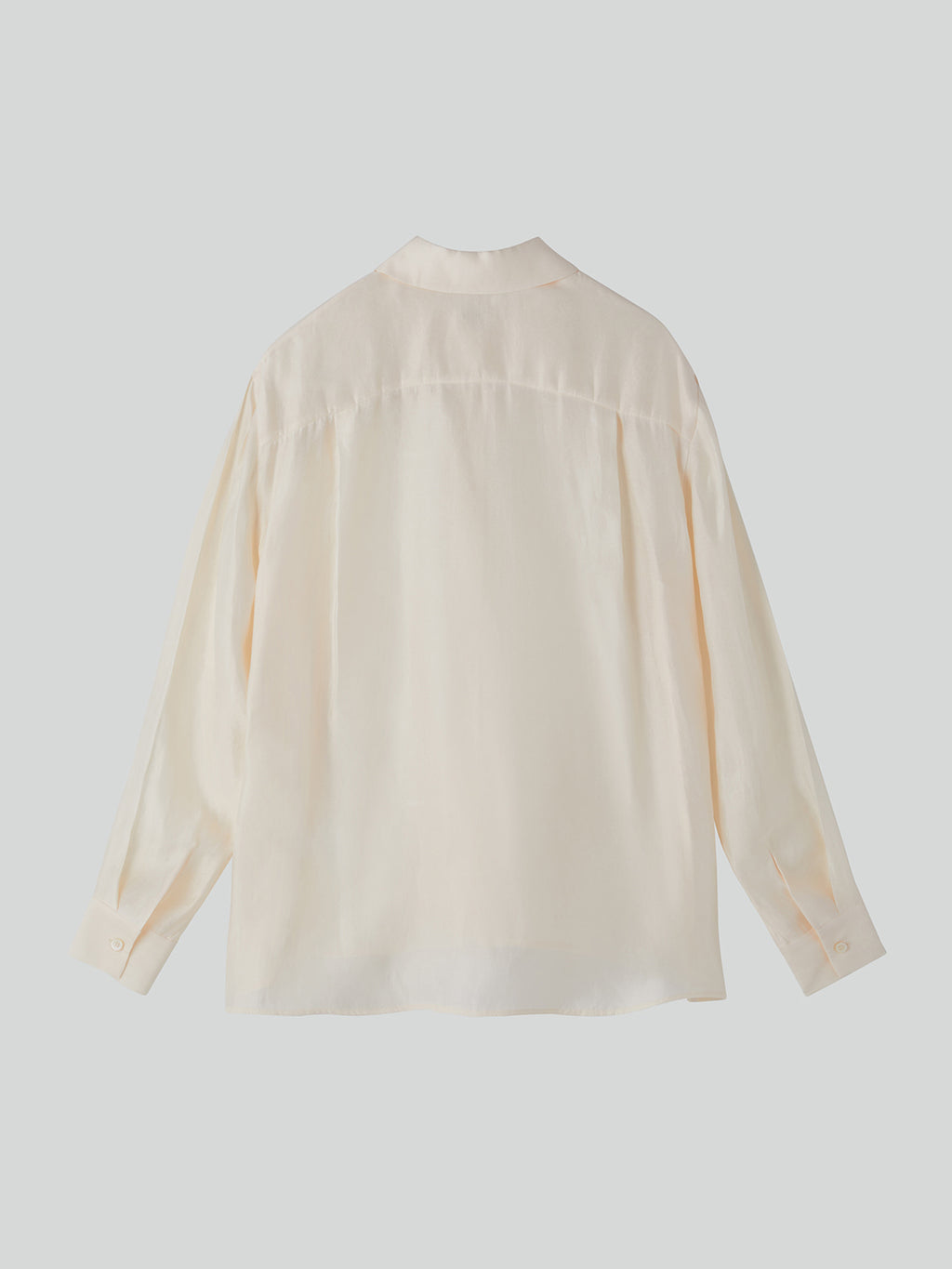 Recto - Oversized Sheer Shirt (Cream) product image 5 | TRAB K-Fashion Australia