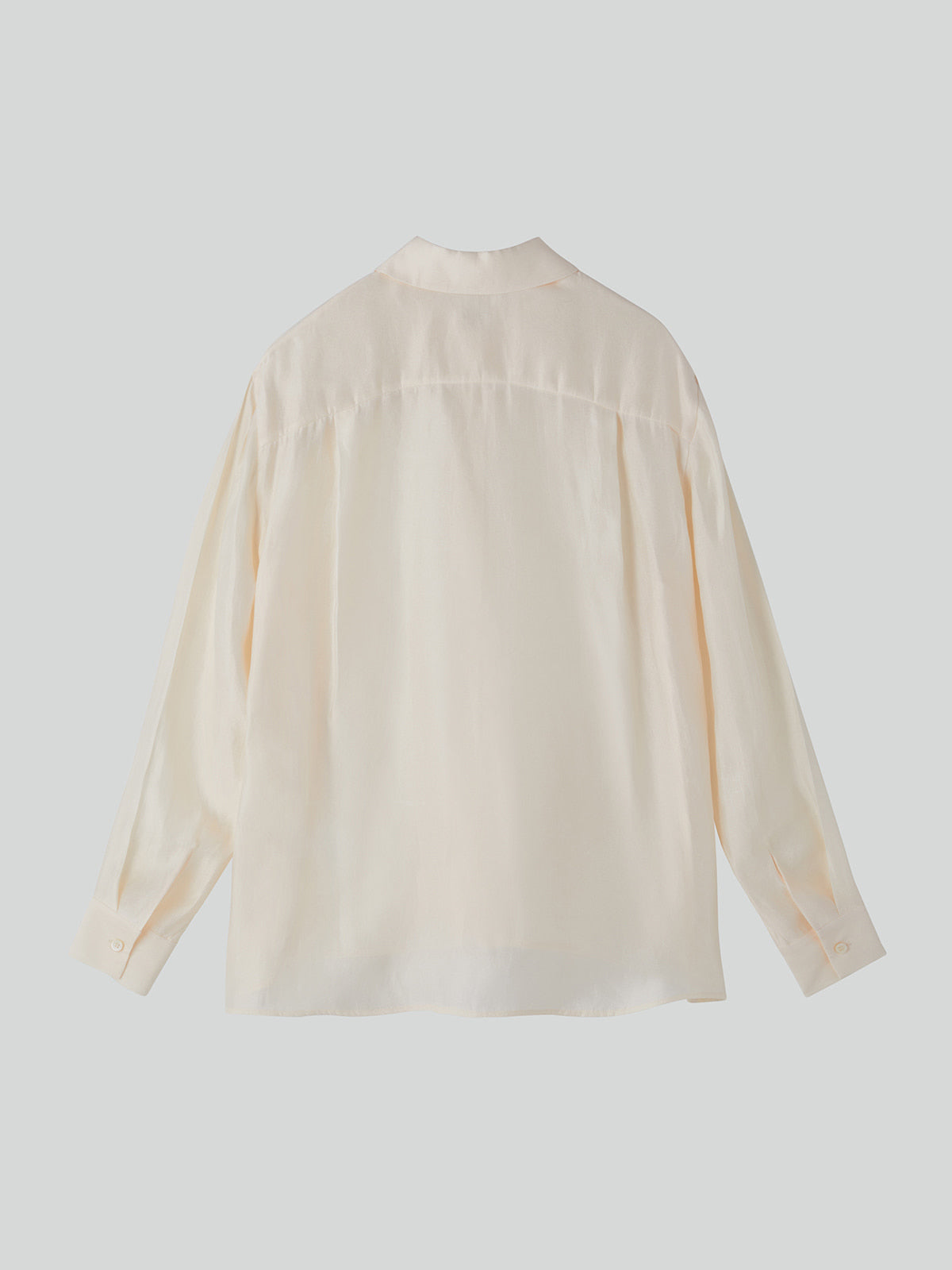 Recto - Oversized Sheer Shirt (Cream) product image 5 | TRAB K-Fashion Australia