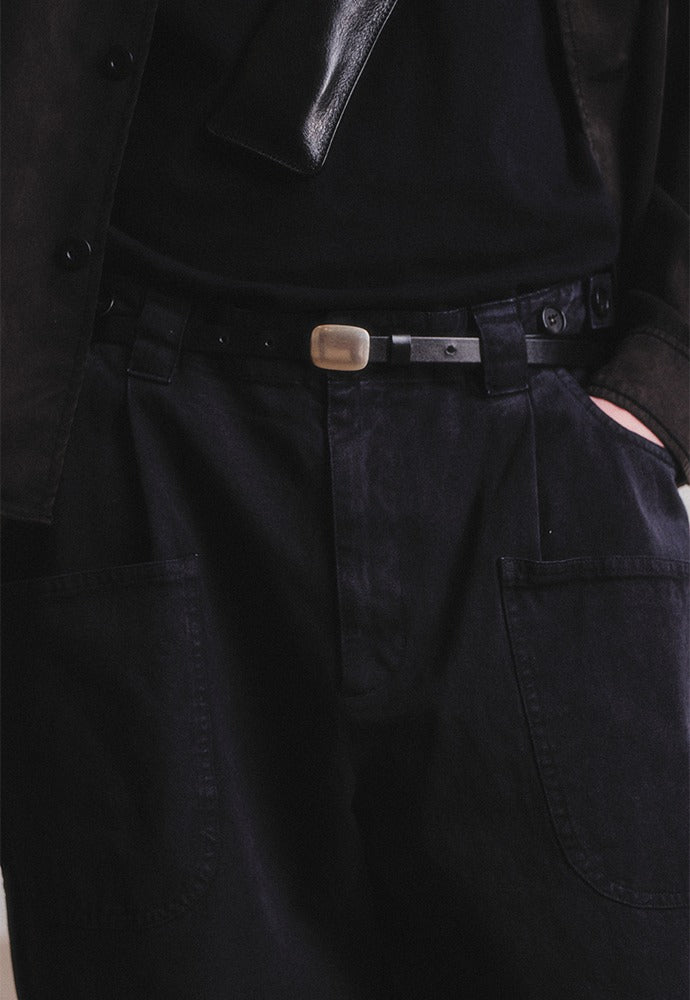 Art if acts - Plain Leather Belt (Black) product image 1 | TRAB K-Fashion Australia
