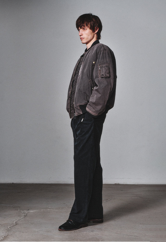 Art if acts - Garment-Dyed MA-1 (Faded Charcoal) product image 2 | TRAB K-Fashion Australia