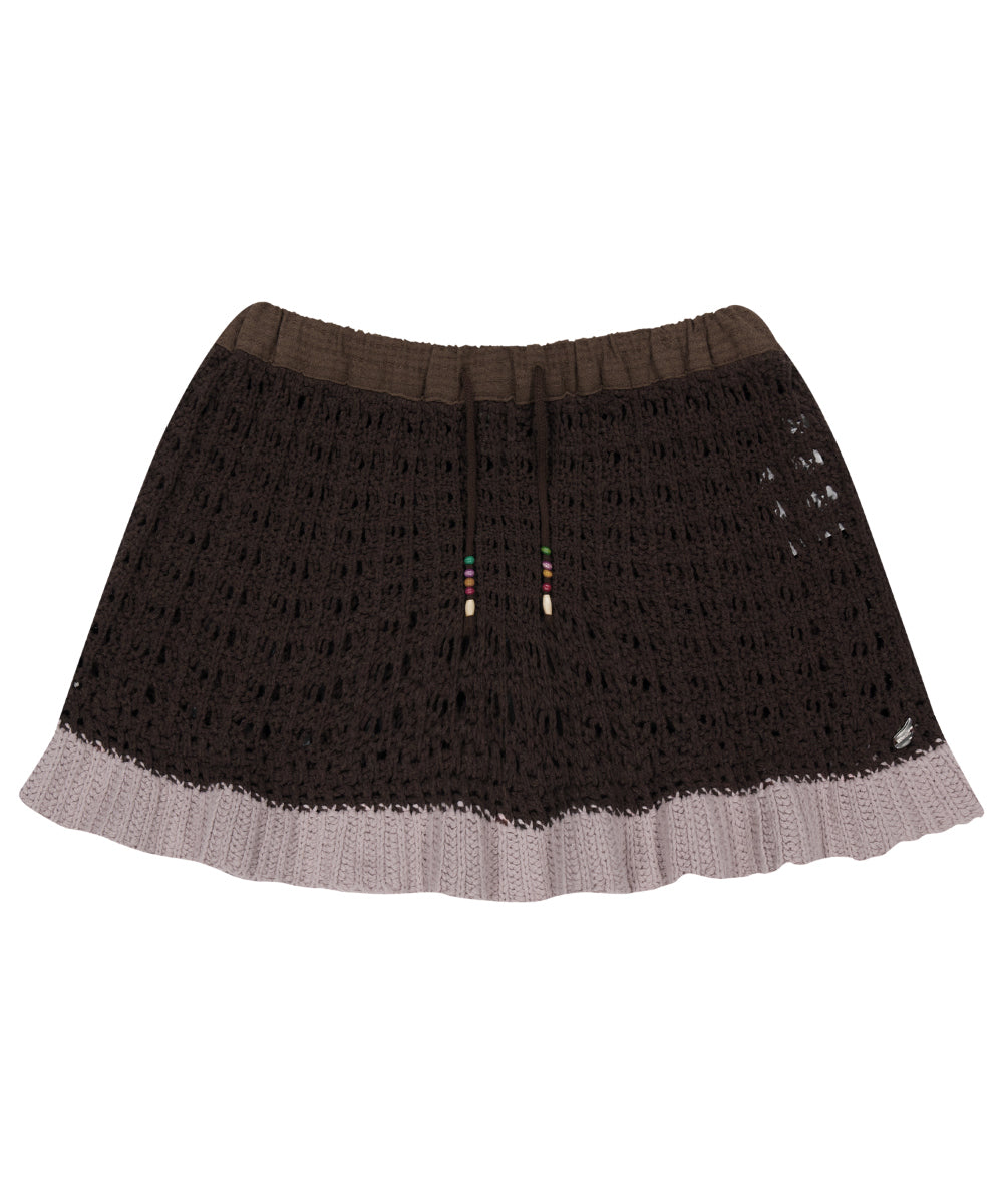 Coyseio - Layered Knit Skirt (Brown) product image 18 | TRAB K-Fashion Australia