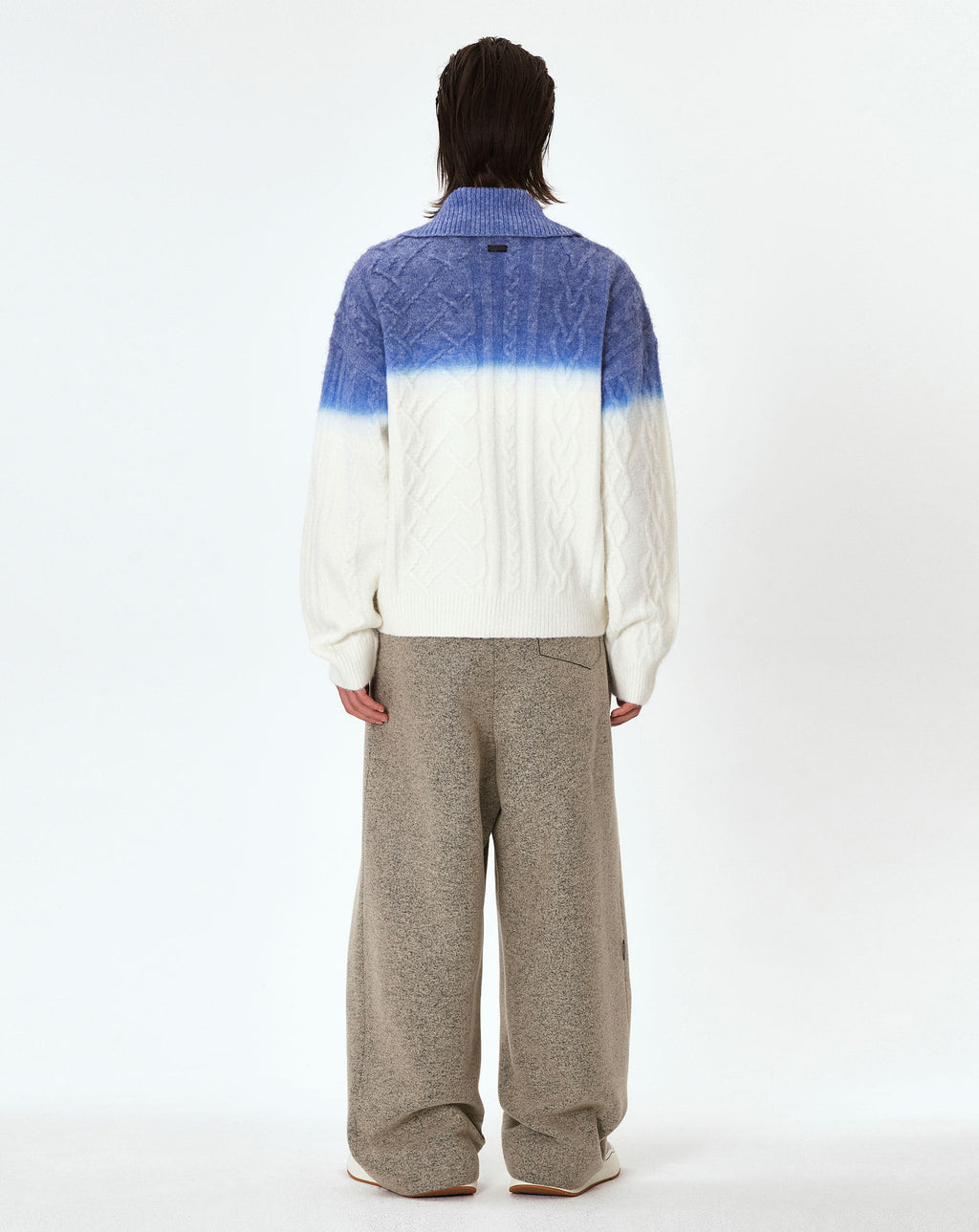 Ader Error - Rowy knit zip-up (Ivory) product image 5 | TRAB K-Fashion Australia