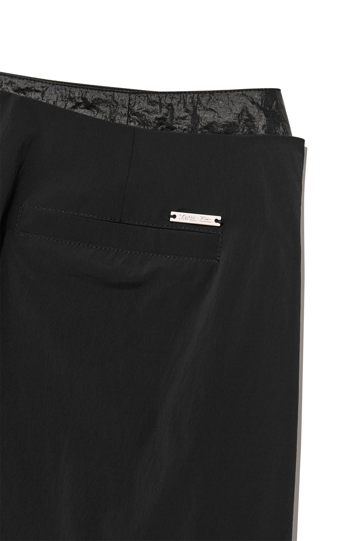 Matin Kim - Shirring Layered Maxi Skirt (Black) product image 6 | TRAB K-Fashion Australia