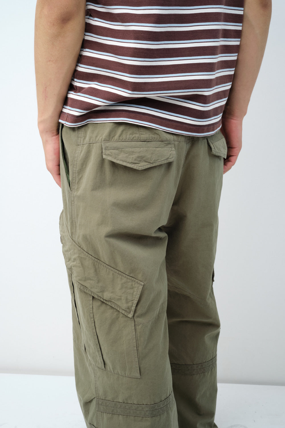 Hatchingroom - Curved Cargo Pants (Khaki) product image 9 | TRAB K-Fashion Australia
