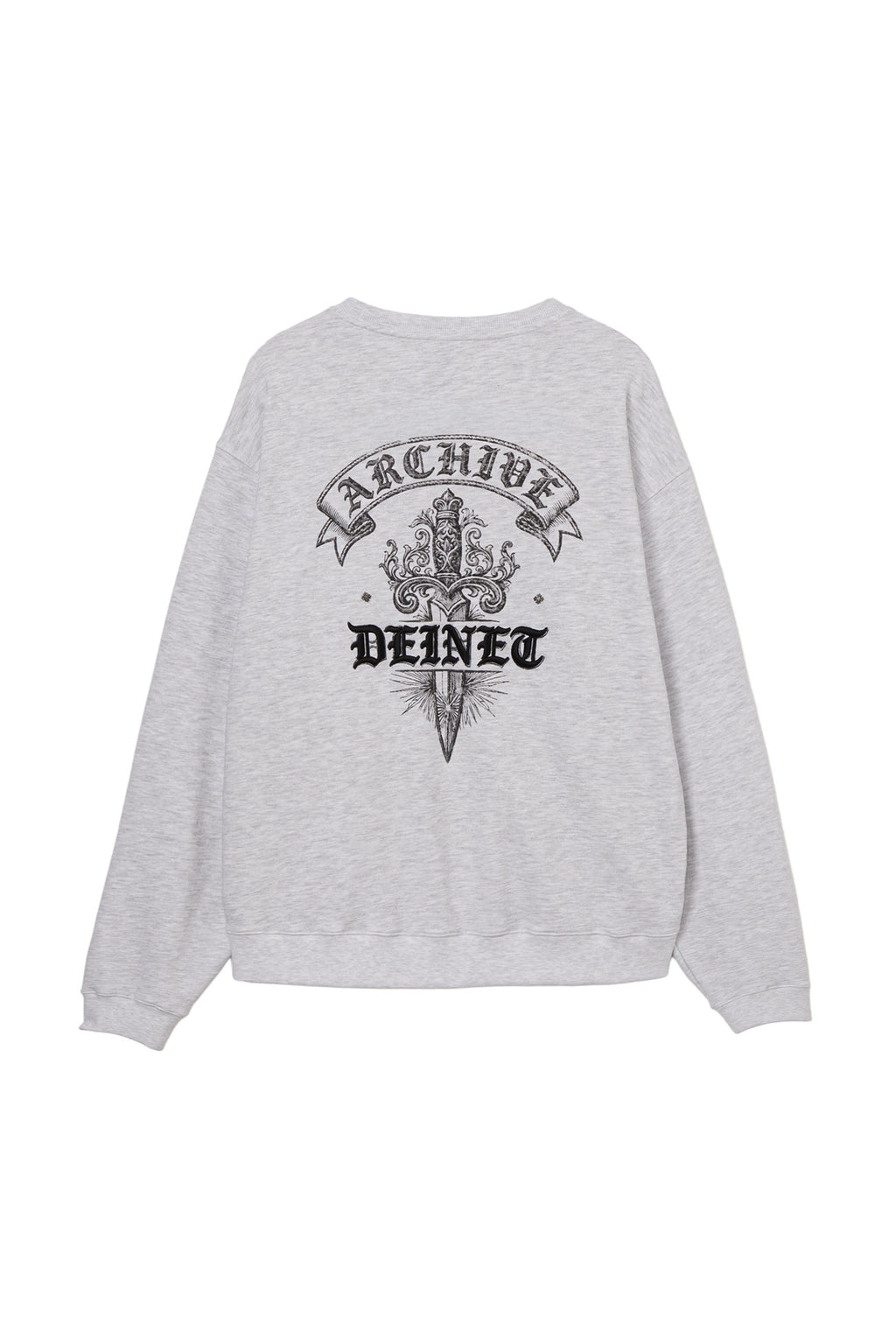 Deinet - Archive Crest Sweatshirt (Melange Grey) product image 2 | TRAB K-Fashion Australia