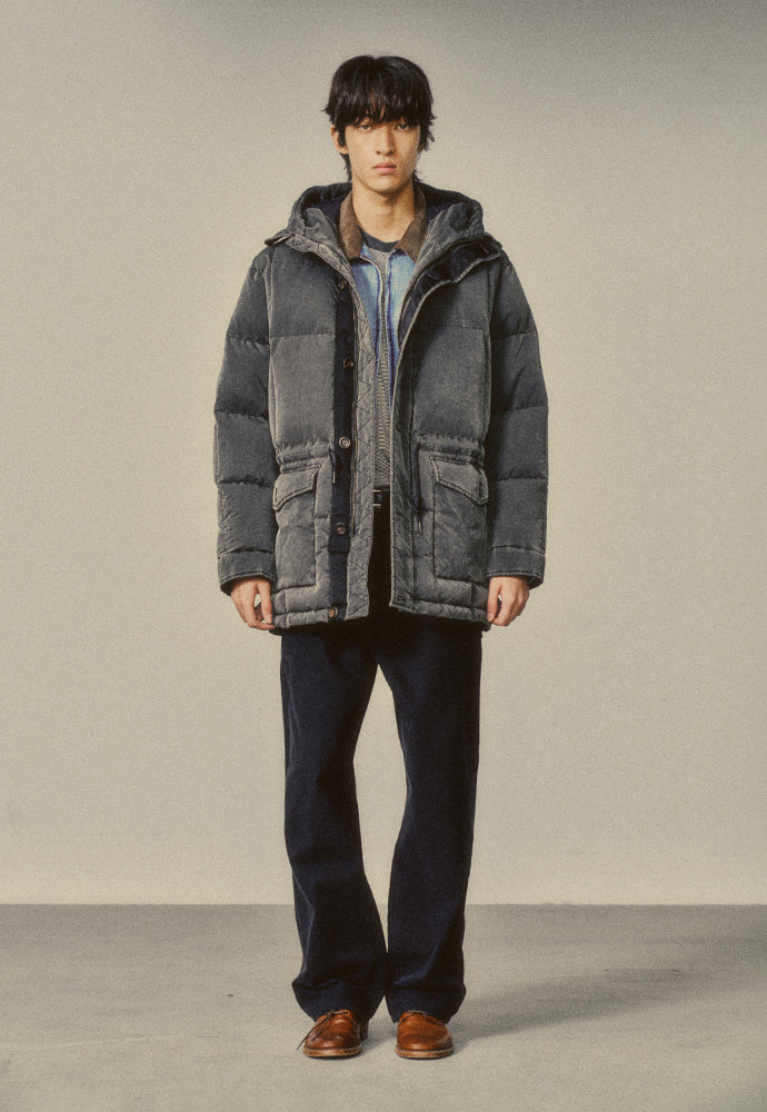 Art if acts - KARAKORAM Goose Down Parka (Faded Black) product image 2 | TRAB K-Fashion Australia