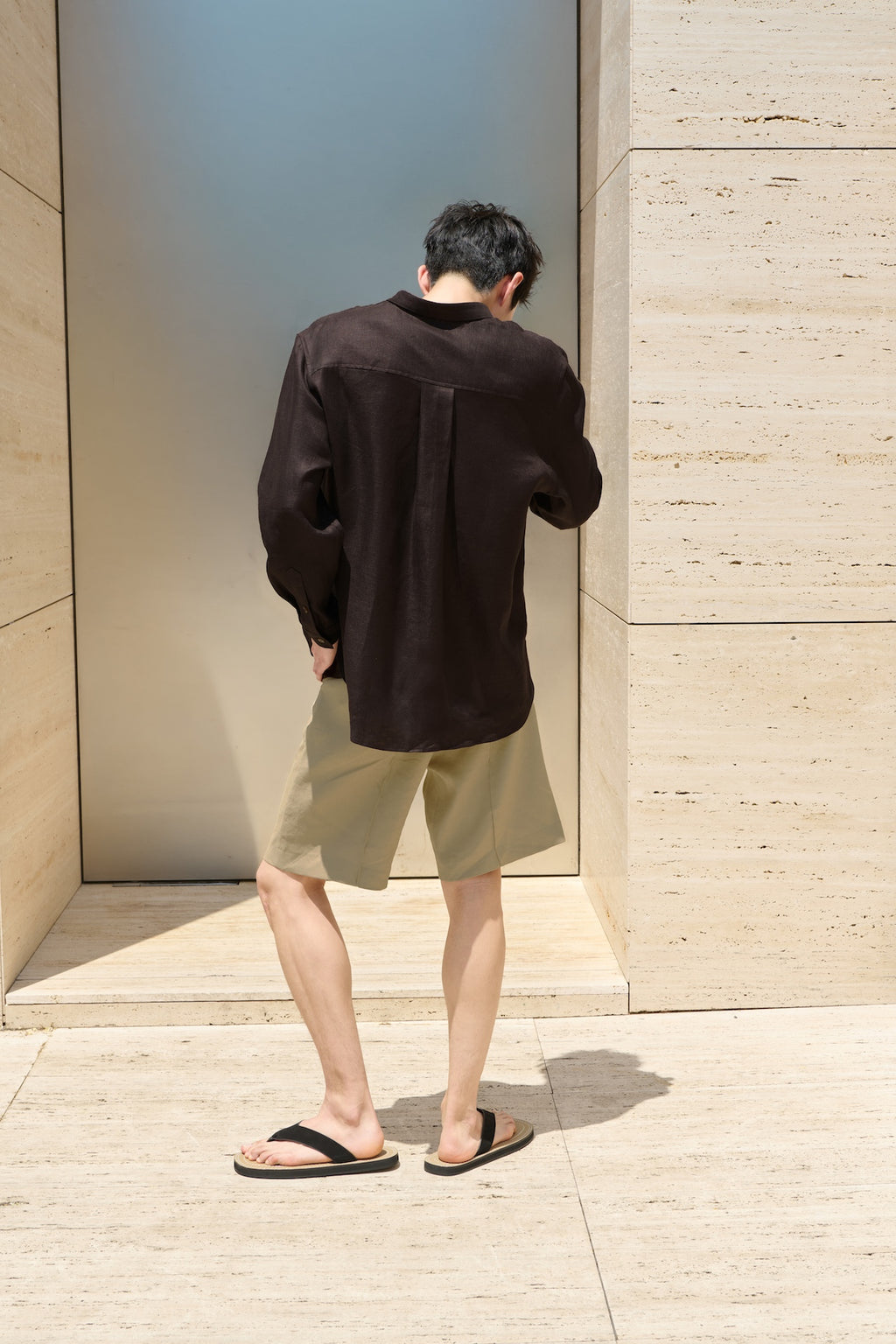 STU - Linen Shirt (Brown) product image 12 | TRAB K-Fashion Australia