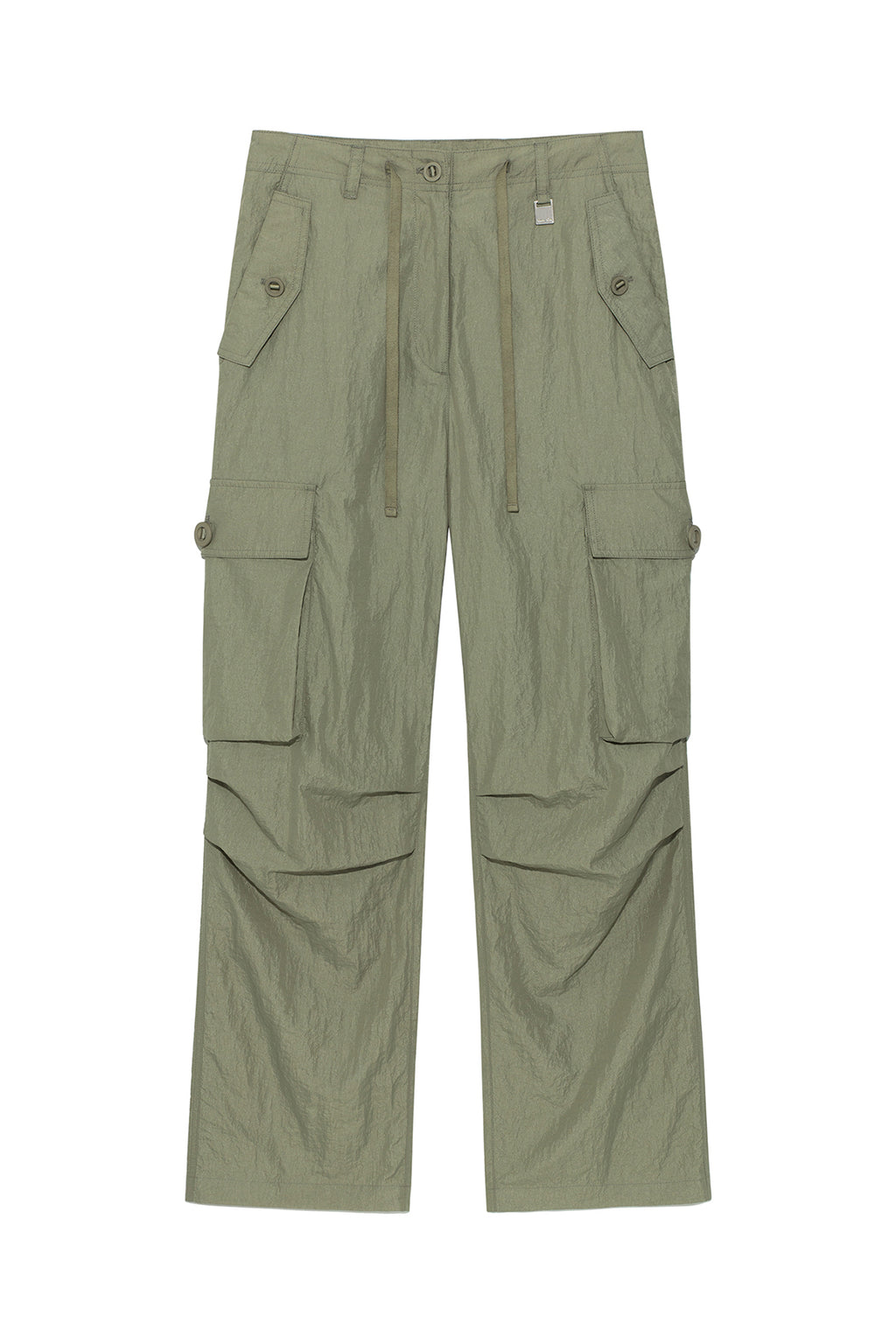 Matin Kim - String Nylon Cargo Pants (Khaki) product image 1 | TRAB K-Fashion Australia
