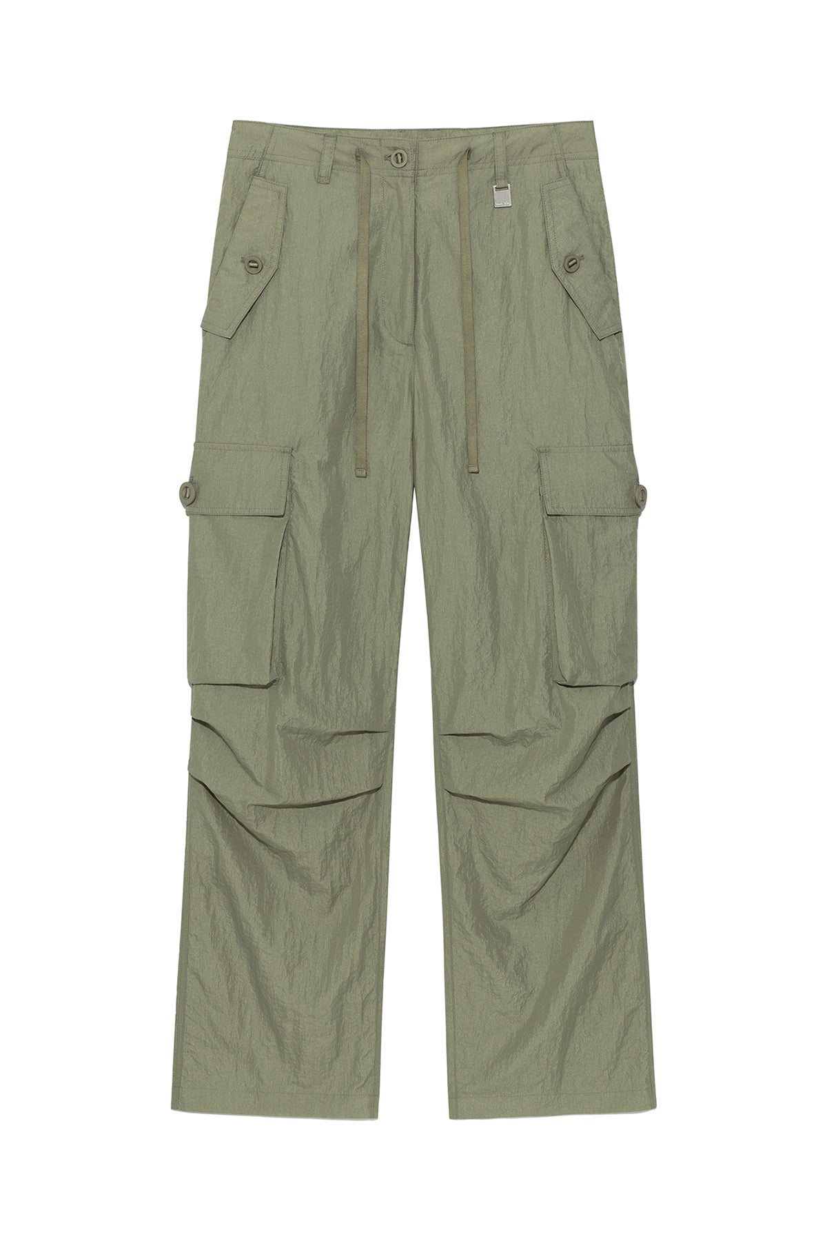 Matin Kim - String Nylon Cargo Pants (Khaki) product image 1 | TRAB K-Fashion Australia