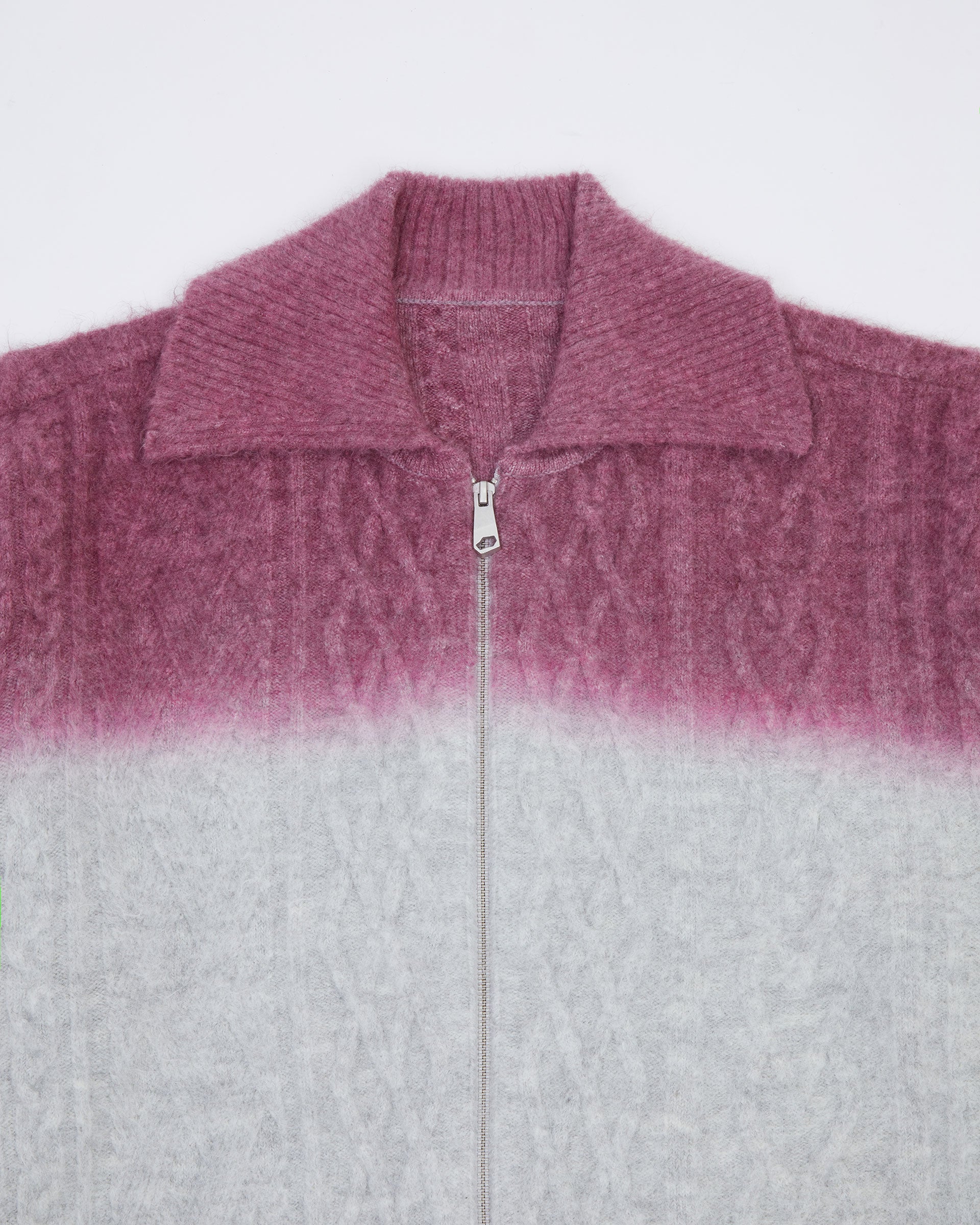 Ader Error - Rowy knit zip-up (Grey) product image 6 | TRAB K-Fashion Australia