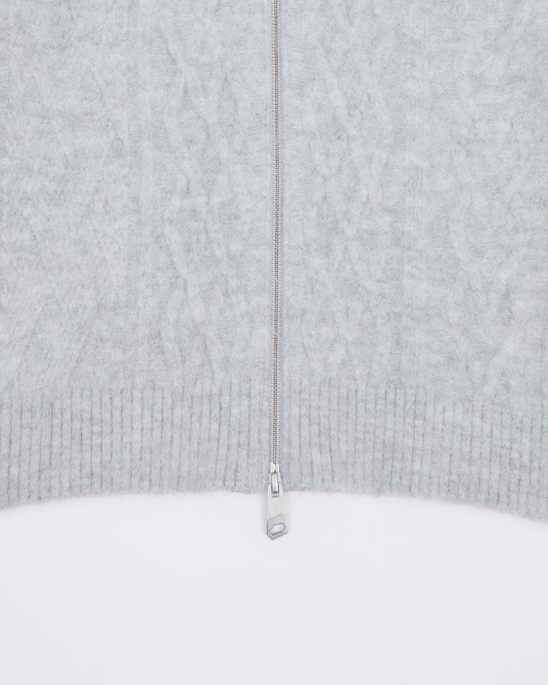 Ader Error - Rowy knit zip-up (Grey) product image 8 | TRAB K-Fashion Australia