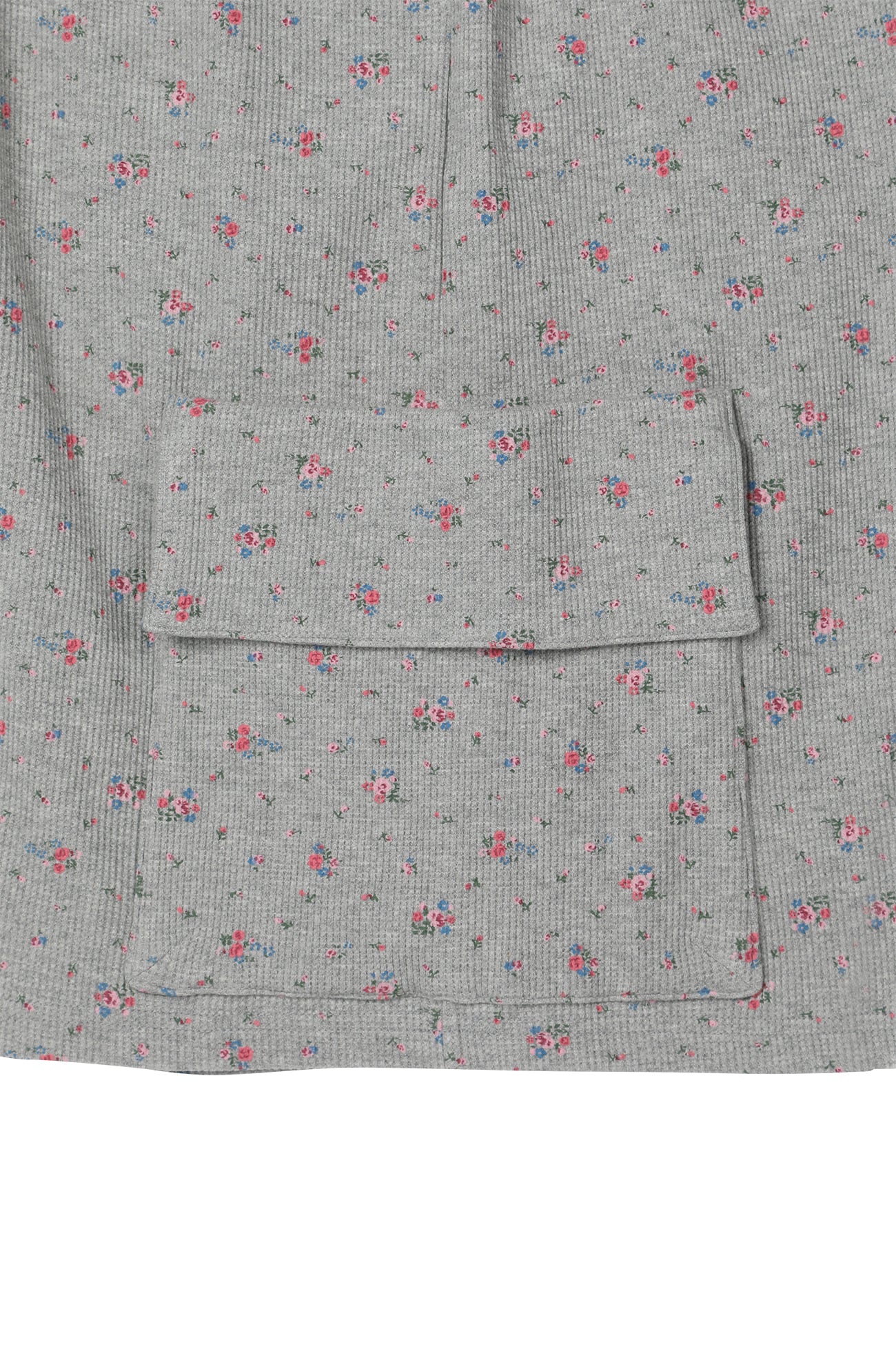 Deinet - Soft Waffle Flower Jersey Cargo Bermuda Pants (Melange Grey) product image 14 | TRAB K-Fashion Australia