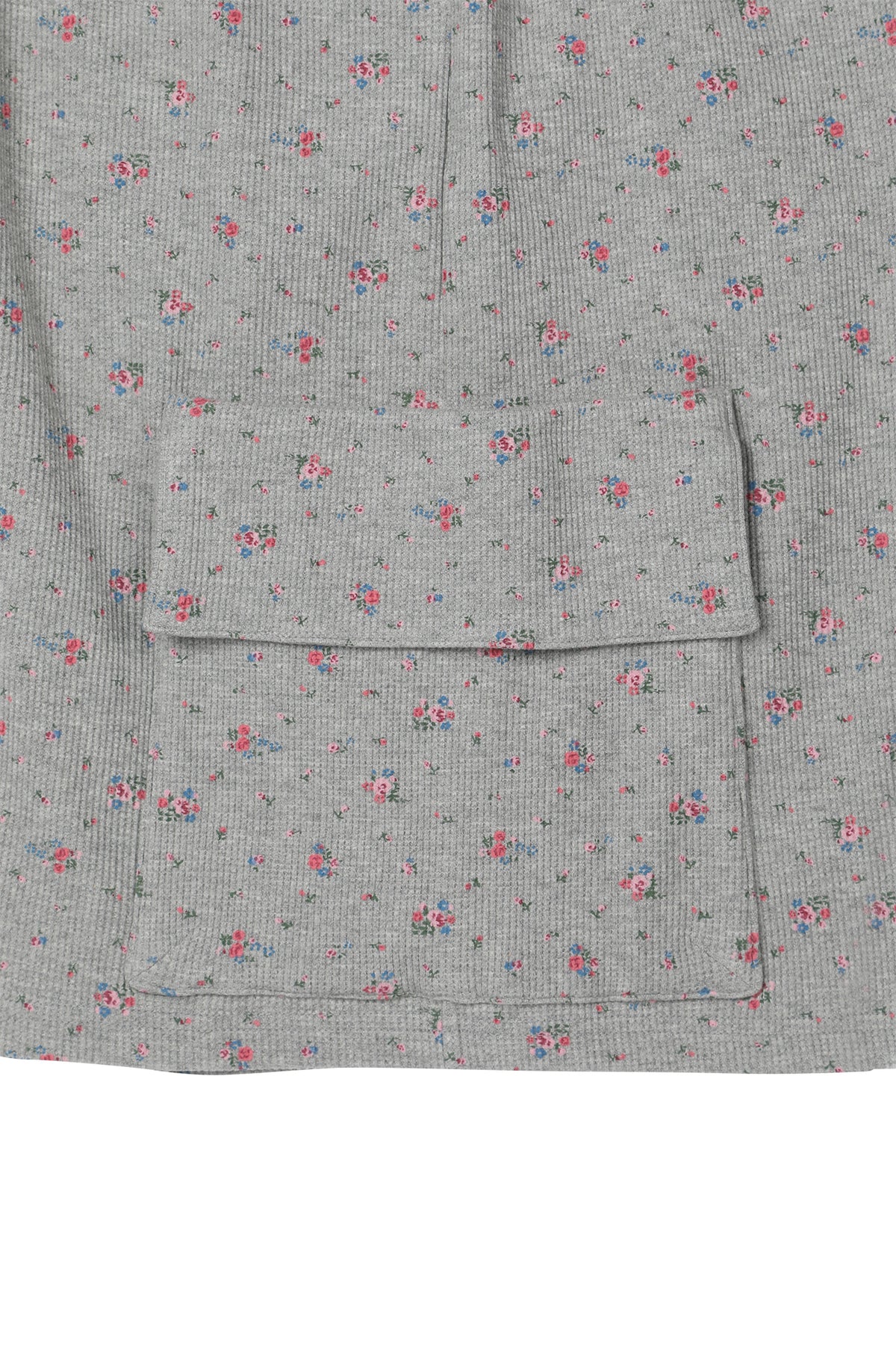 Deinet - Soft Waffle Flower Jersey Cargo Bermuda Pants (Melange Grey) product image 14 | TRAB K-Fashion Australia
