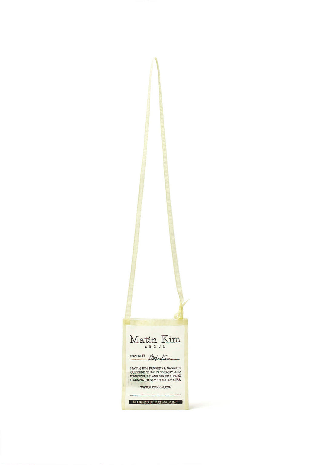 Matin Kim - Organza Mini Cross Bag (Light Yellow) product image 1 | TRAB K-Fashion Australia