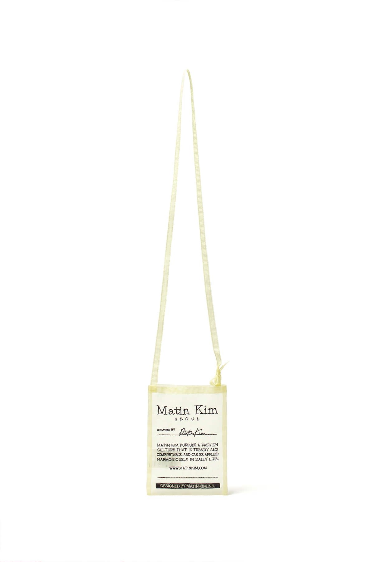 Matin Kim - Organza Mini Cross Bag (Light Yellow) product image 1 | TRAB K-Fashion Australia