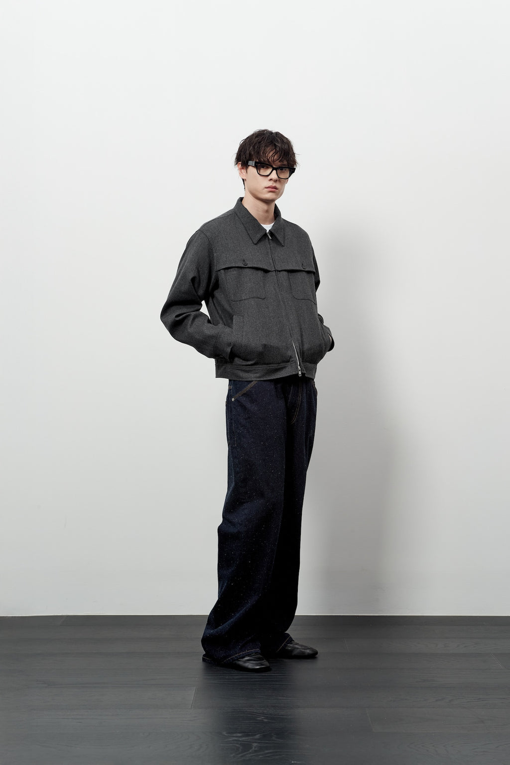 Stu - Cover Pocket Crop Jacket (Grey) product image 10 | TRAB K-Fashion Australia