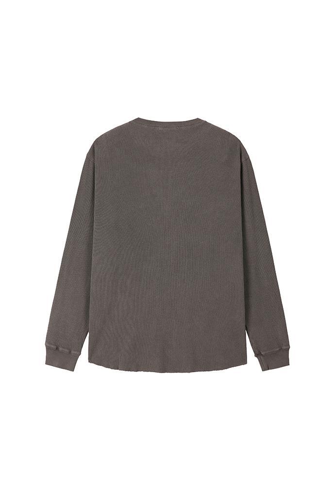 Art if acts - Garment Dyed Waffle Sleeve (Faded Charcoal) product image 6 | TRAB K-Fashion Australia
