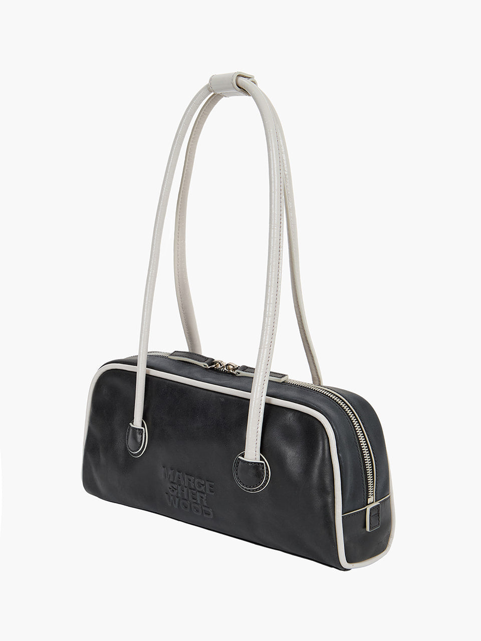 Marge Sherwood - Soft Boston Ew Piping (Black Pull-Up+Light Grey Crinkle) product image 3 | TRAB K-Fashion Australia