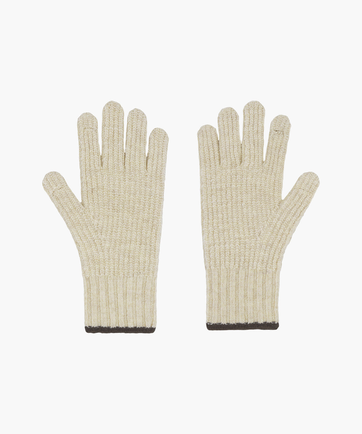 Marithe & Francois Girbaud - Classic Logo Knit Glove (Light Beige) product image 2 | TRAB K-Fashion Australia