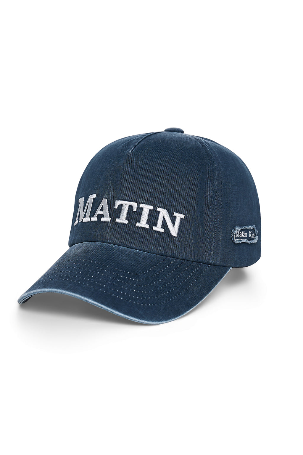 Matin Kim - Matin Flat Crown Ball Cap (Navy) product image 5 | TRAB K-Fashion Australia