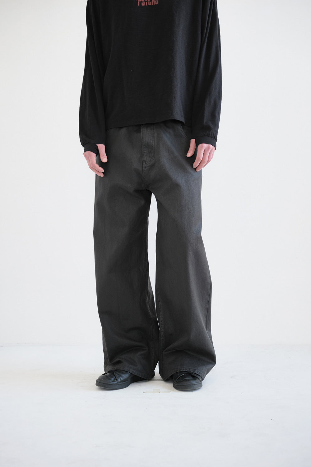 Hatchingroom - Waxed Jeans (Charcoal) product image 5 | TRAB K-Fashion Australia