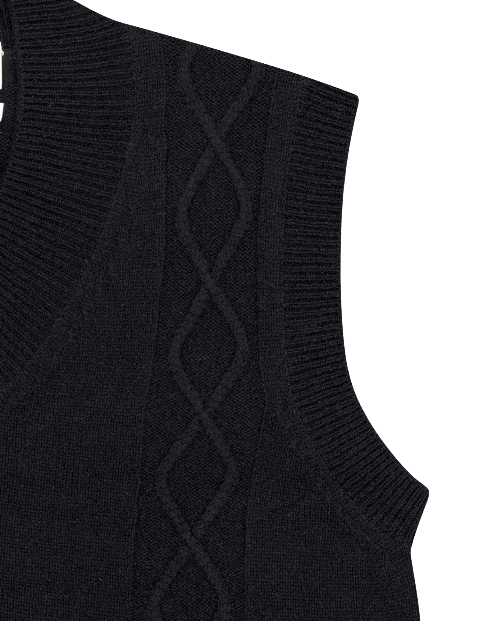 Kimhe Kim - Fringed Knit Vest (Black) product image 23 | TRAB K-Fashion Australia