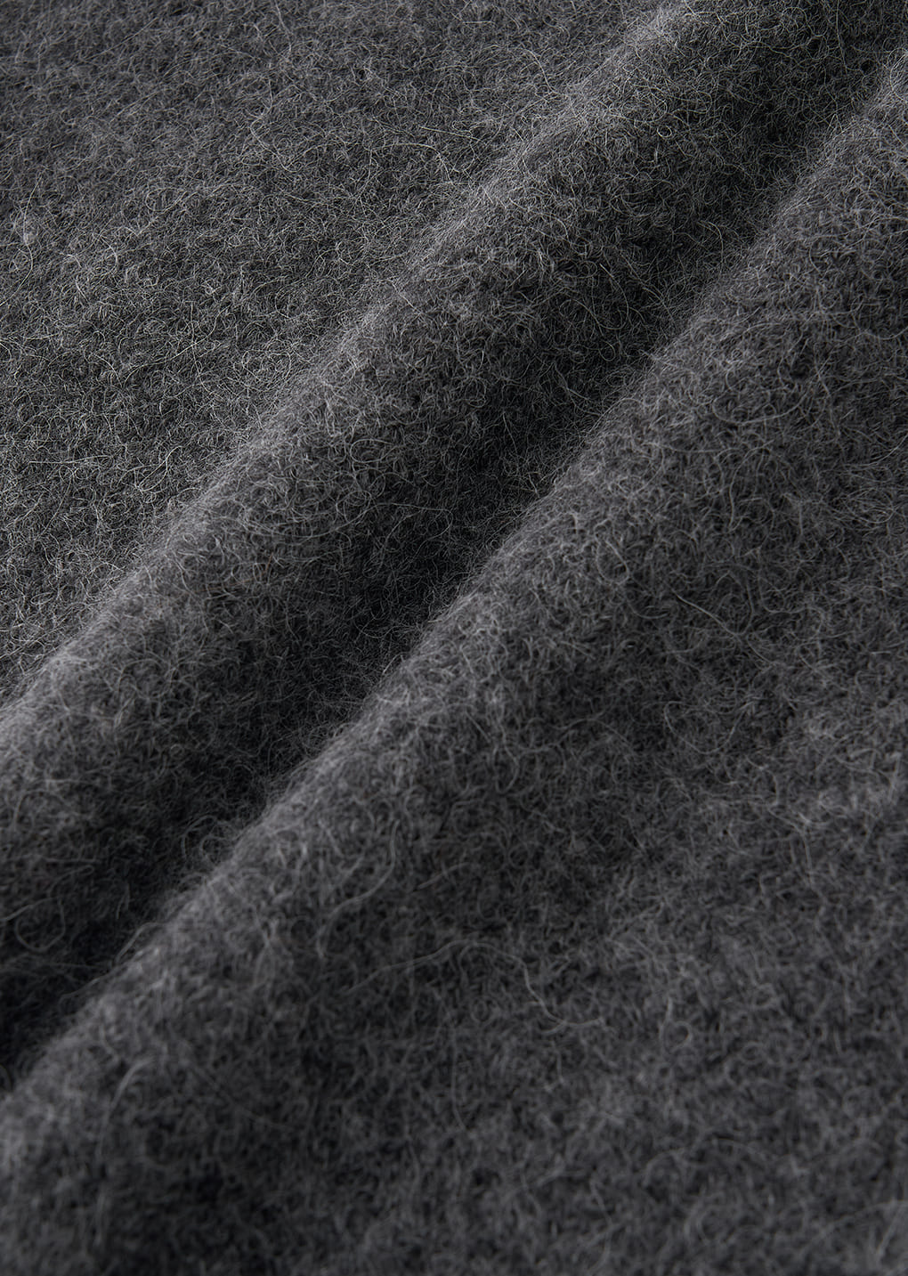 Amomento - wholegarment hairy knit top (Charcoal) product image 10 | TRAB K-Fashion Australia
