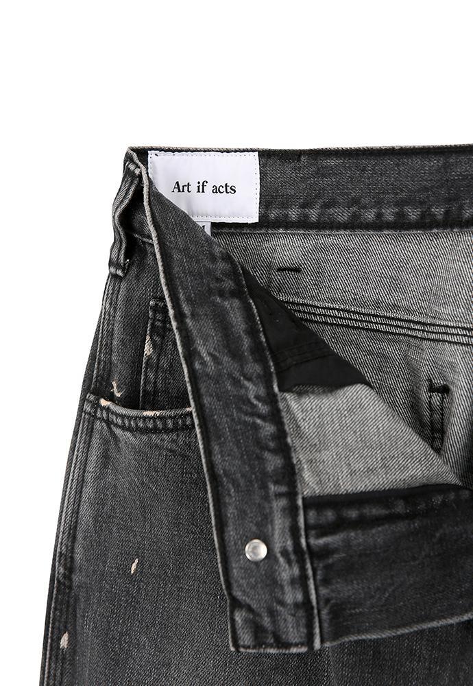 Art if acts - Washed Denim Carpenter Pants (Used Black) product image 10 | TRAB K-Fashion Australia