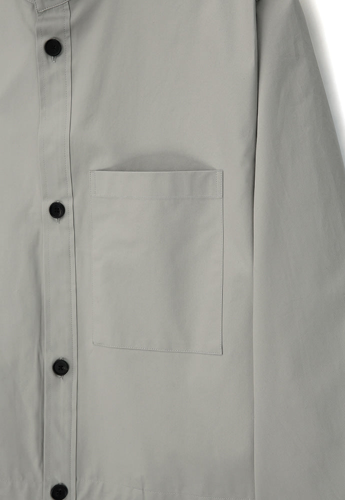 Art if acts - One Pocket Stand Collar Shirt (Grey) product image 9 | TRAB K-Fashion Australia