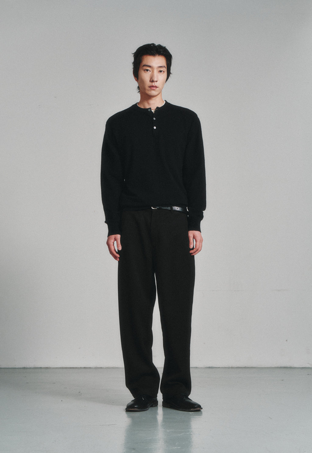 Art if acts - Henley Sweater (Black) product image 2 | TRAB K-Fashion Australia