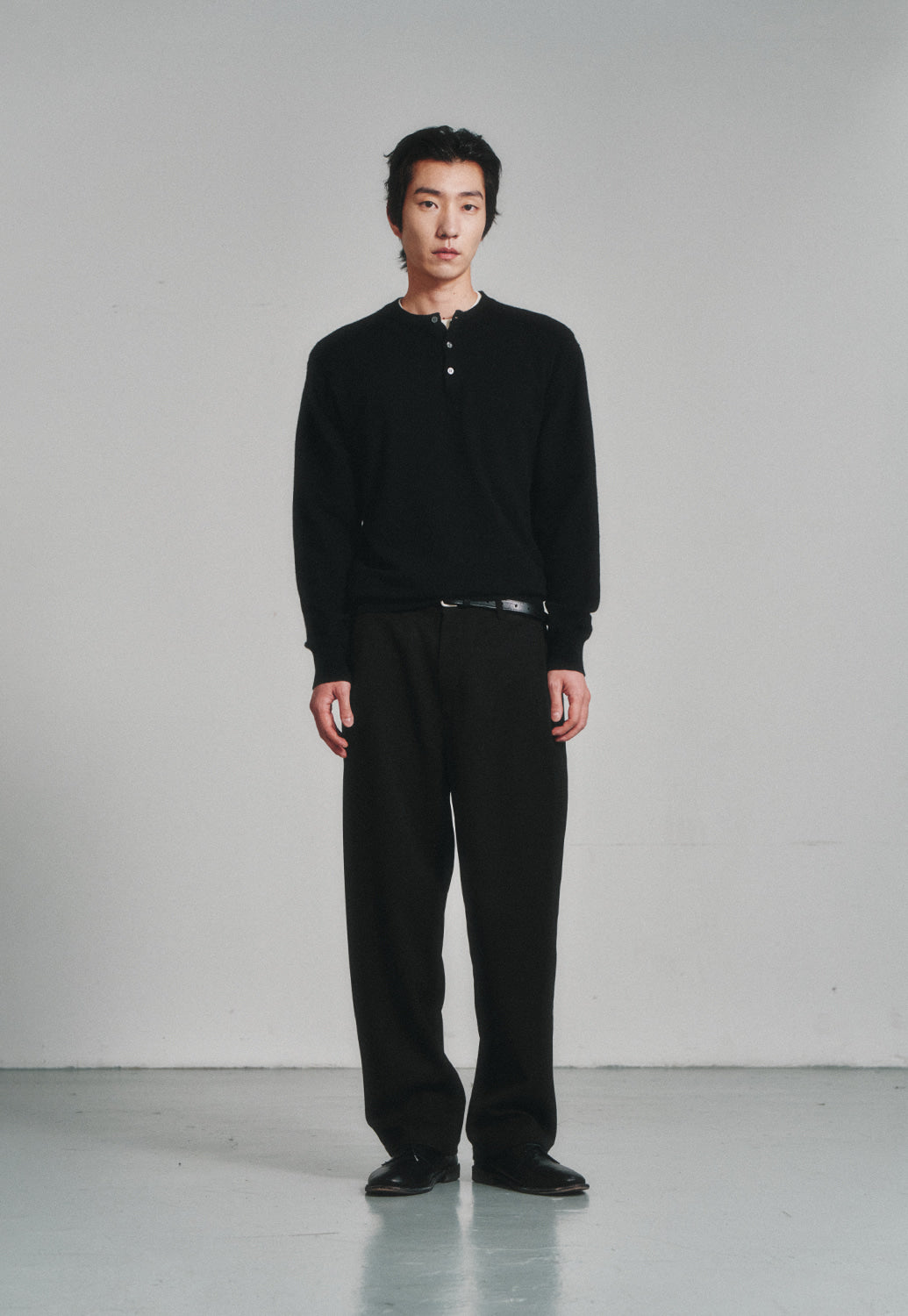Art if acts - Henley Sweater (Black) product image 2 | TRAB K-Fashion Australia