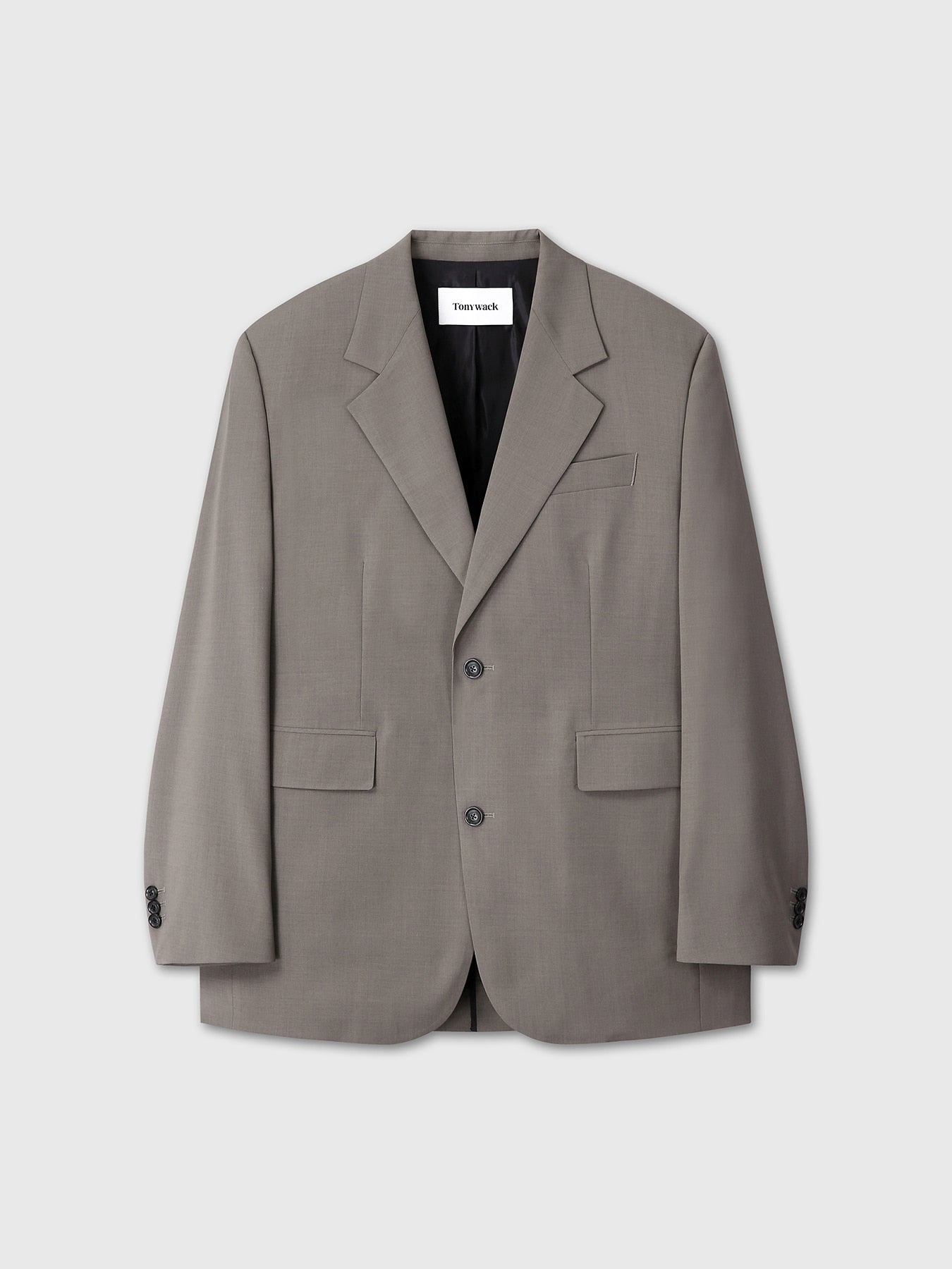 Tonywack - Tropical Wool Relaxed Blazer (Taupe) product image 11 | TRAB K-Fashion Australia