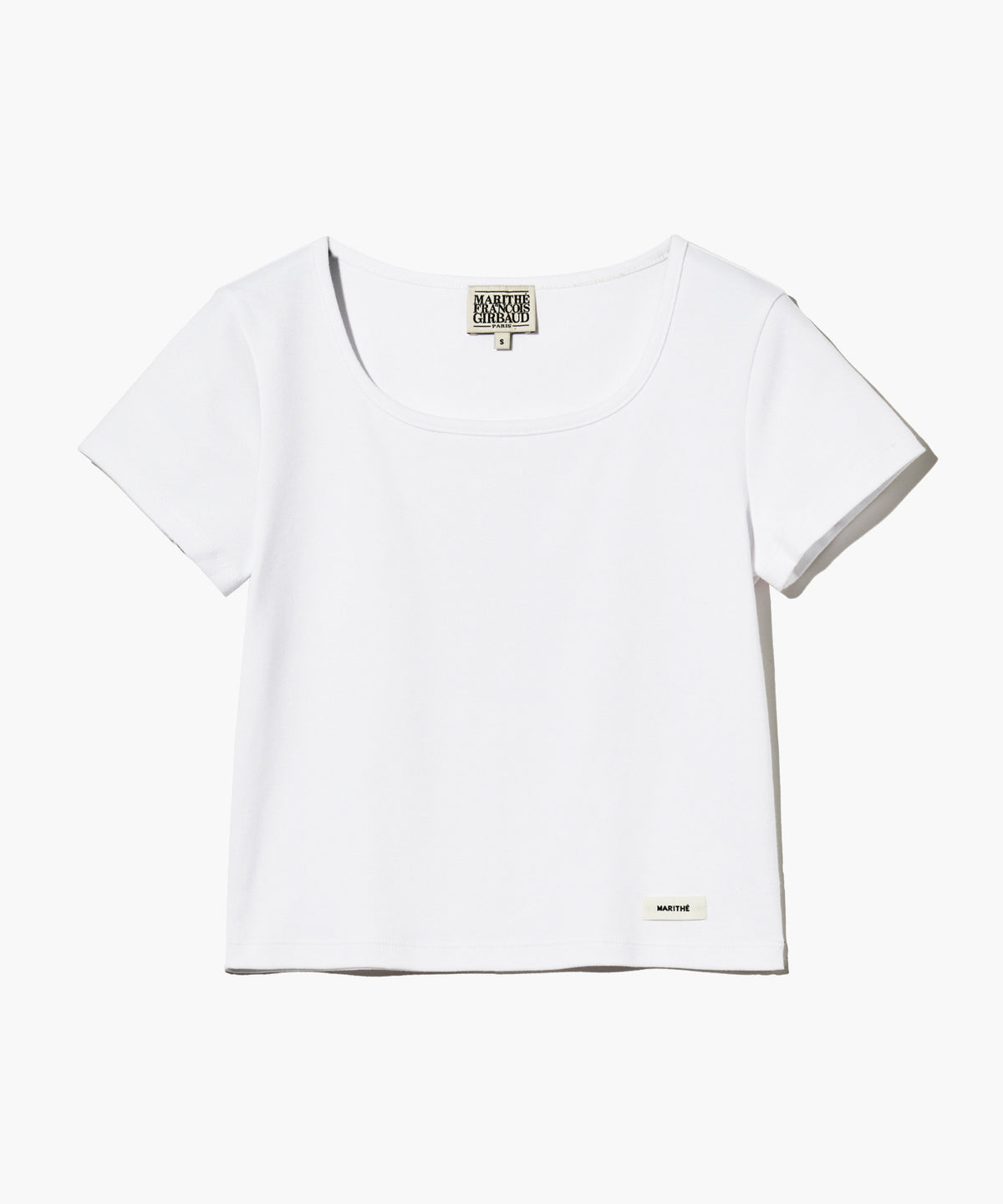 Marithe & Francois Girbaud - Basic Crop Tee (White) product image 6 | TRAB K-Fashion Australia