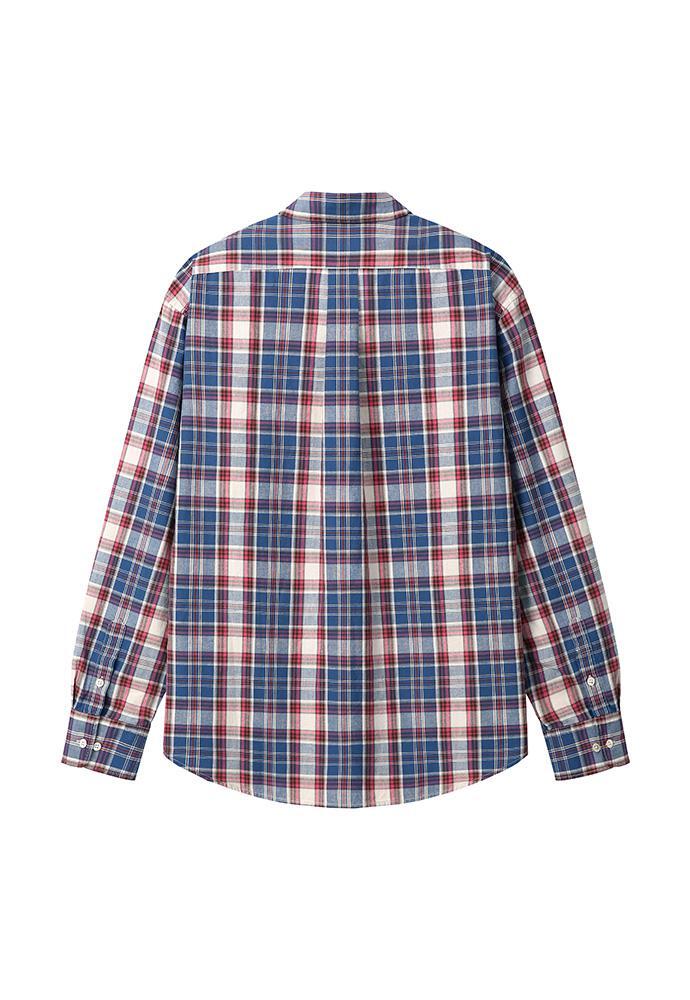 Art if acts - Two Pocket Check Shirt (Blue/Pink) product image 9 | TRAB K-Fashion Australia