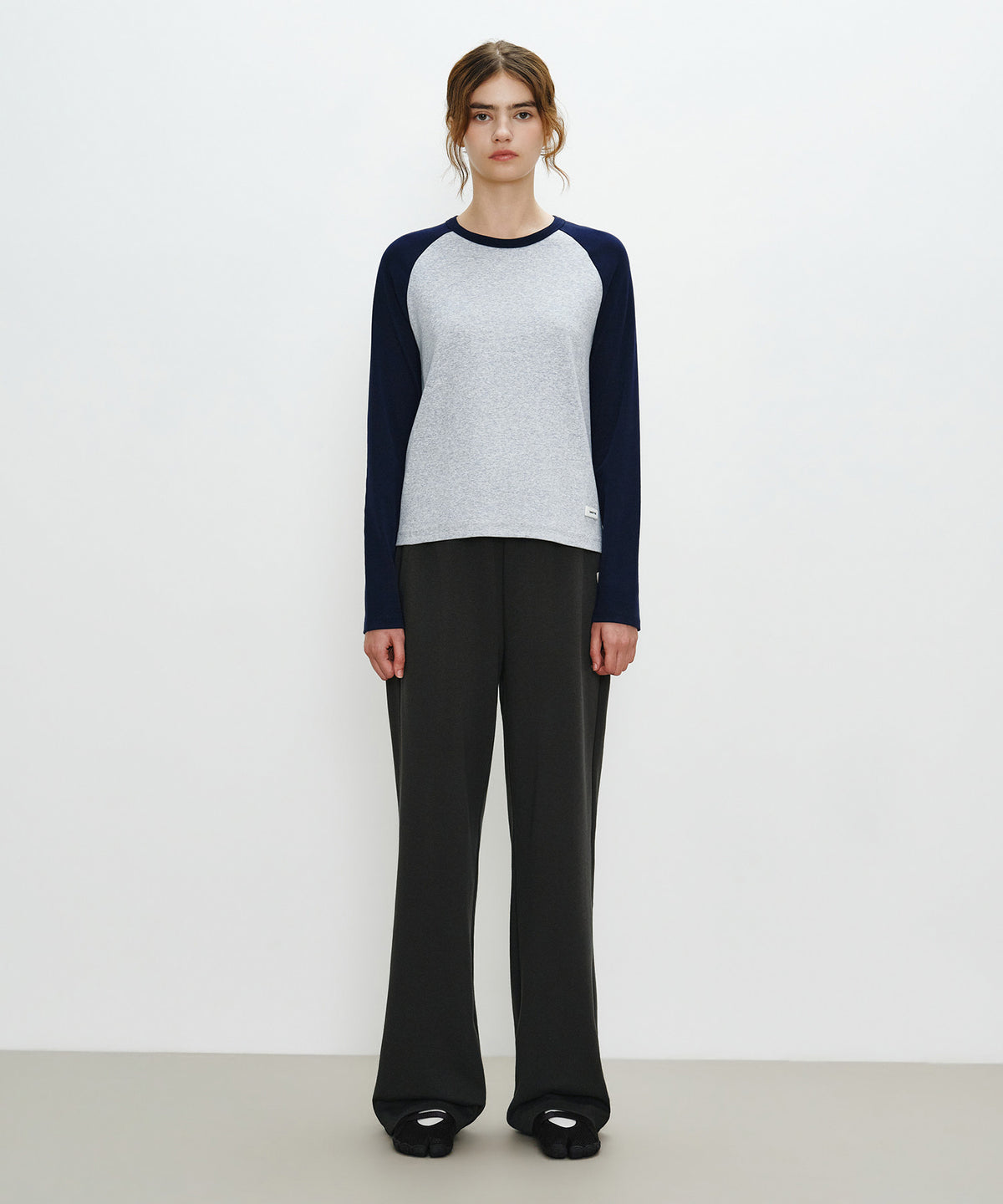 Marithe & Francois Girbaud - Basic Raglan Long Sleeve (Heather Gray) product image 4 | TRAB K-Fashion Australia