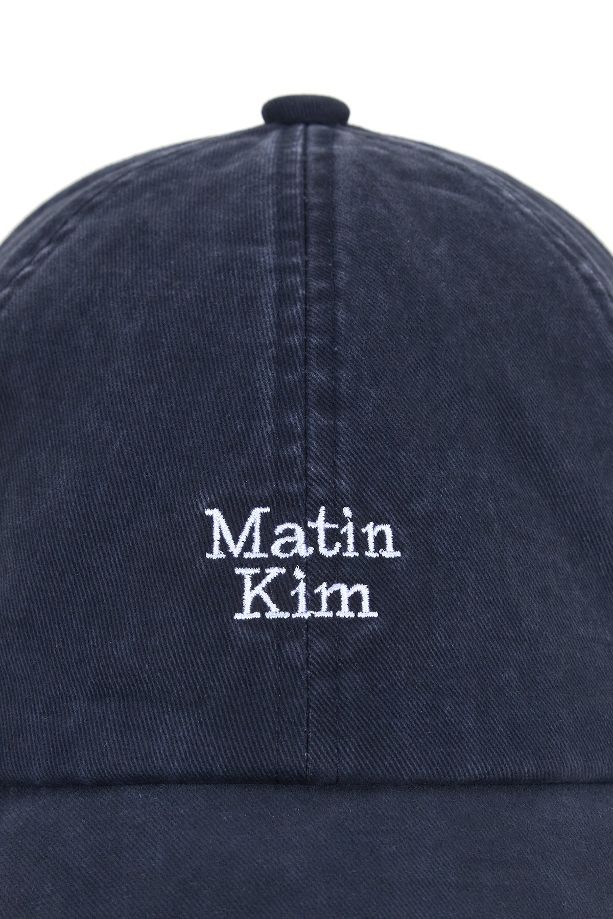 Matin Kim - Matin Mini Logo Ball Cap (Navy) product image 4 | TRAB K-Fashion Australia